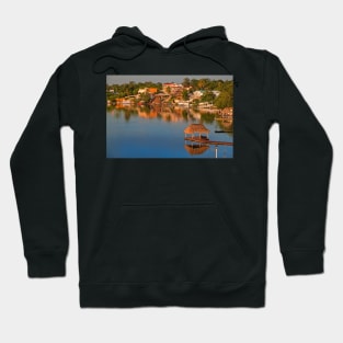 Morning. Lake Bacalar. Mexico Hoodie